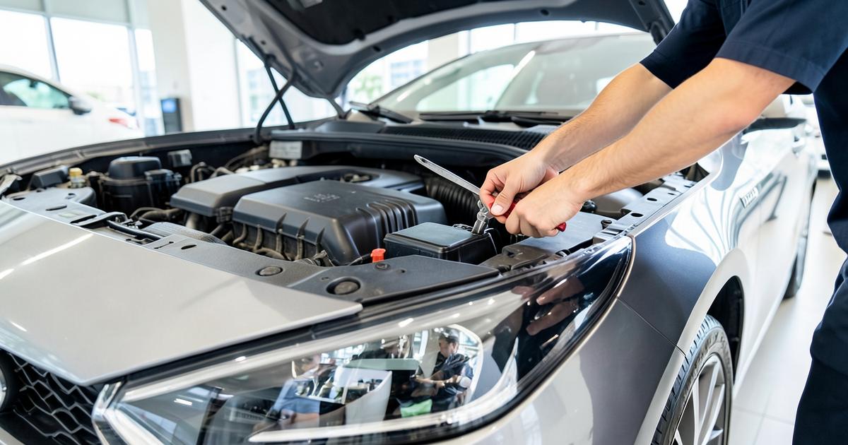 Avaliação cuidadosa de um carro usado antes da compra