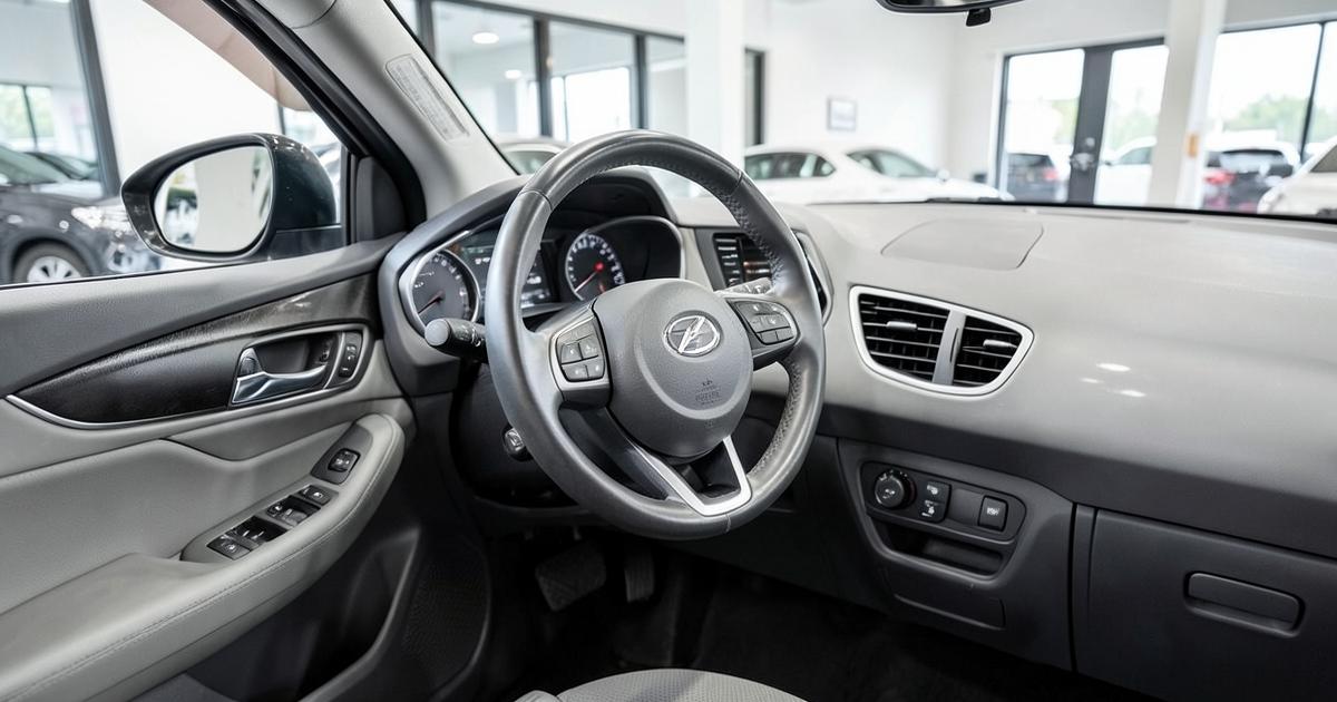 Interior de um carro usado bem conservado